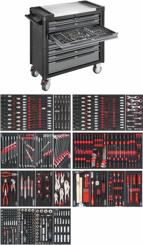 Werkstattwagen bestückt